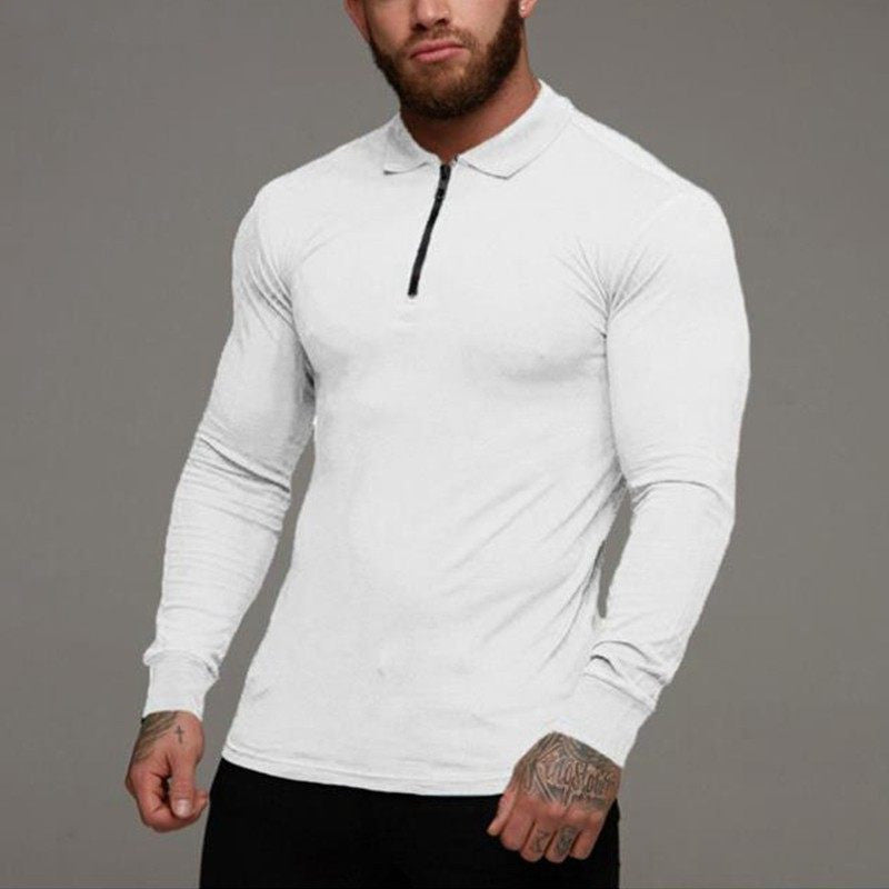 Men's Long Sleeve Shirt Polo Shirt Fit