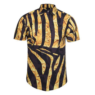 Men's Dress Fashion 3D Print Luxury Harajuku Shirt