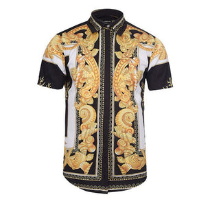 Men's Dress Fashion 3D Print Luxury Harajuku Shirt