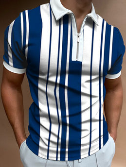 Men's Fashion Style Polo Shirt Short-Sleeve