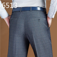 Men's Straight Leg No-Iron Suit Pants