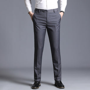 Men's Casual Straight Suit Pants