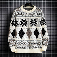 Men's Snowflake Pullover Japanese Style