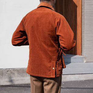 Vintage Corduroy Jacket Multi-bag For Men