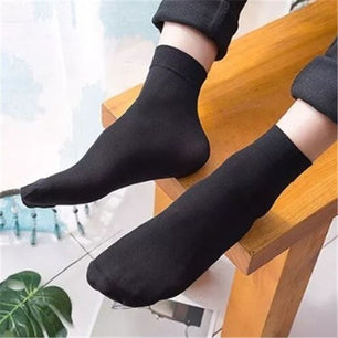 Thin Men's Mid-calf Business Sweat-absorbent Straight Up Socks