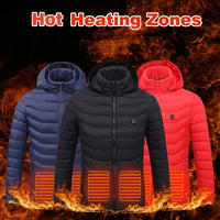 Thermal Heated Jacket Electric USB-  Cotton Winter Vests