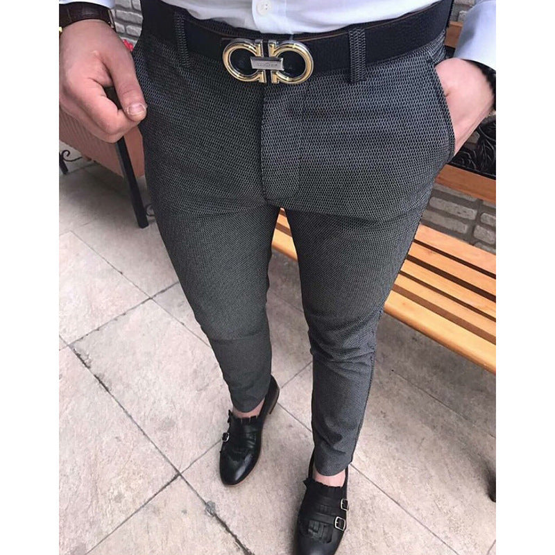Men's Casual Slim Fit Suit Pants
