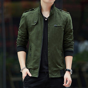 Spring men's jacket spring  of zipper