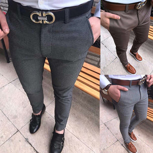 Men's Casual Slim Fit Suit Pants