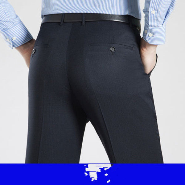 Men's Wrinkle-free Drape Straight Loose Suit Pants