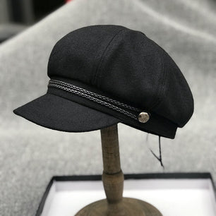 Wool Octagon Cap Unisex- European