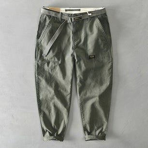 Men Spring Pure Cotton Solid Color Men Pants Korean Style Male Casual