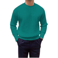 Men's Knitted Sweater Twisted String Design