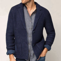 Men's Autumn And Winter Knitted Cardigan Style Blazer