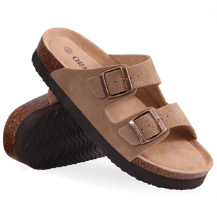Kidmi New Men Sandals Men Double Buckle Sandals