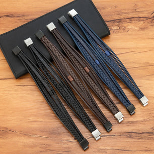 Hand-Woven Leather Bracelet