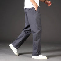 Men's Clothing Autumn Spring Work Pants Relaxed Fit Cargo Pants