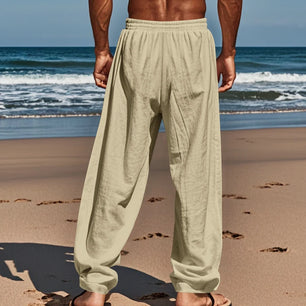 linen loose casual pants