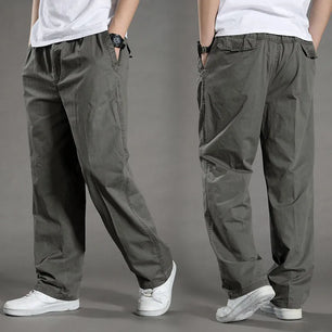 Men's Clothing Autumn Spring Work Pants Relaxed Fit Cargo Pants
