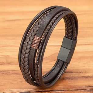 Hand-Woven Leather Bracelet