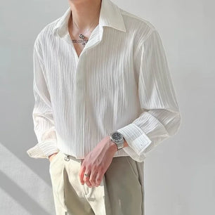 Casual Pleated Formal Shirt