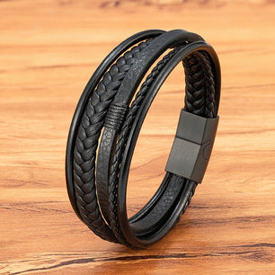 Hand-Woven Leather Bracelet