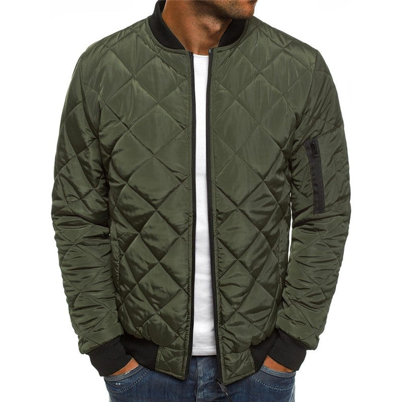 Urban Casual Solid Color Winter Jacket