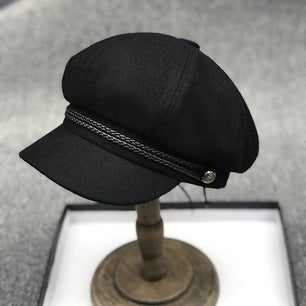 Wool Octagon Cap Unisex- European
