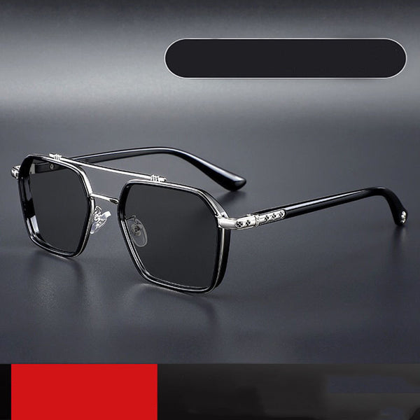 black-silver-frame