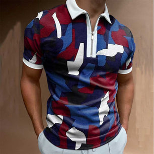 Men's Fashion Style Polo Shirt Short-Sleeve