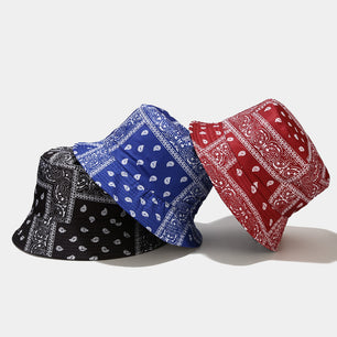 Bandana Print Bucket Hats- Multiple Colorways