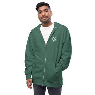 Gentlemen fleece zip up hoodie